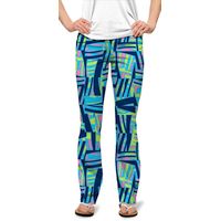 Loudmouth dámské kalhoty "Tiki Bar Blue"
